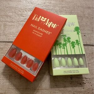 2, NIB short length, almond shaped, press on nails by Red Aspen.